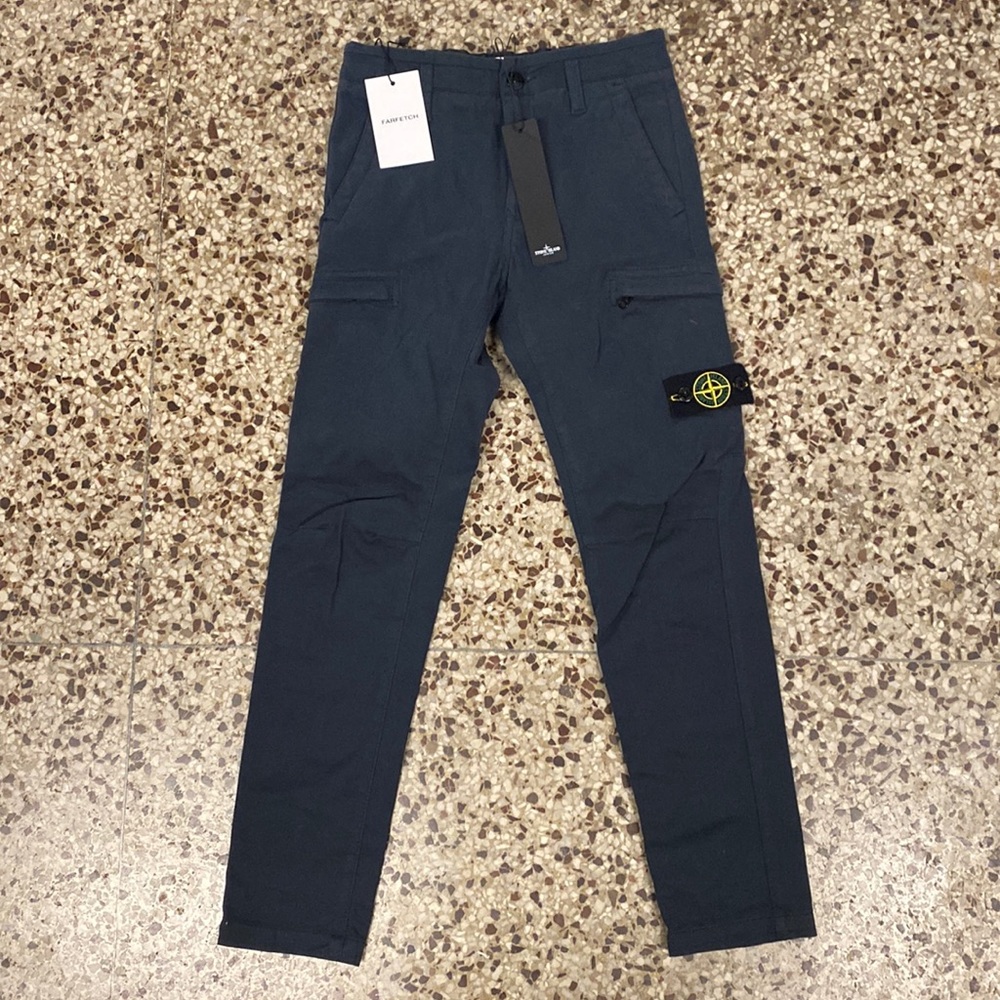 Boys Stone Island Junior Navy cargo pant